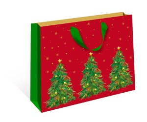 1326.724 Бумажный пакет Елочки НГ