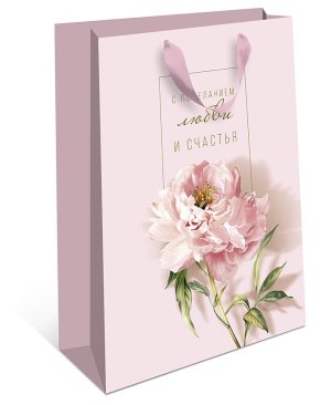 1312.792 Бумажный пакет стандарт плюс С пожеланием любви и счастья