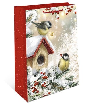 0191.592 Бумажный пакет Птички синички НГ