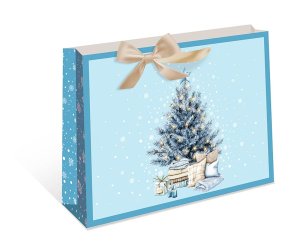 0557.198 Бумажный пакет делюкс Новогодняя елка