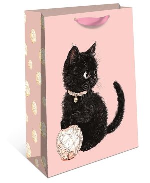 2312.043 Бумажный пакет стандарт плюс Забавный котик