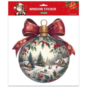 0703.223 Оформительская наклейка Новогодний шар