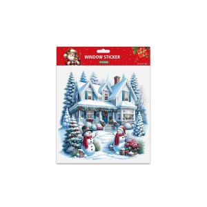 0703.224 Оформительская наклейка Новогодний домик