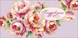 0321.497 Конверт Поздравляем жен