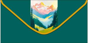 0321.738 Конверт Без надписи Пейзаж муж