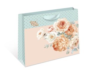 1594.198 Бумажный пакет премиум Нежные цветы