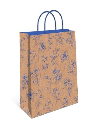 0396.723 Бумажный пакет крафт Полевые цветы