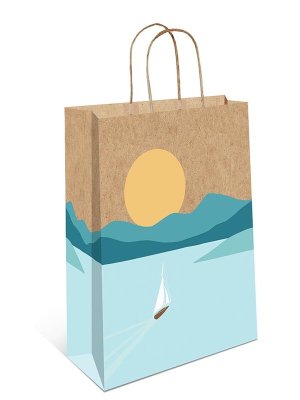 0397.663 Бумажный пакет крафт Закат