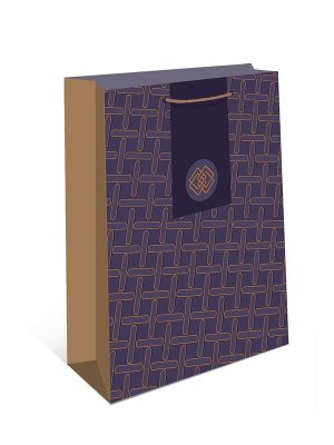 0191.950 Бумажный пакет Феолетовый люкс