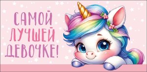0322.408 Конверт Самой лучшей девочке дет