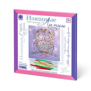 Картина из бумажных лент Изящные Линии Загадочный филин 967106