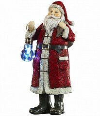 Сувенир Дед Мороз с лампой 24.5см 43942