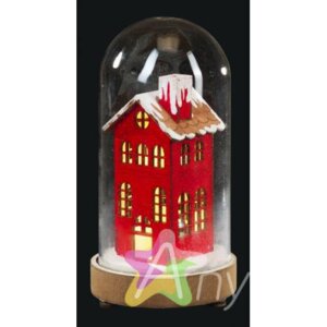 Сувенир Дом с подсветкой 17.5см 43798