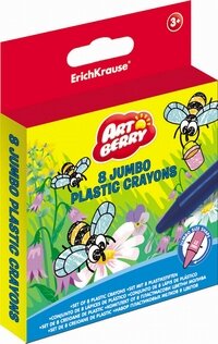 Пластиковые мелки ArtBerryR Jumbo 8 цветов