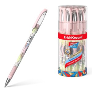 Ручка шар Синяя ColorTouchR Flora в тубусе по 24шт 50741