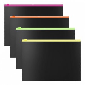 Zip-пакет пласт Matt Accent 230х70мм асс в пак по 12шт 54957