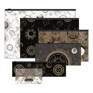 Набор из 6 zip-пакетов пласт Magic Sky асс A4 B5 C6 Travel 230x70mm 54059