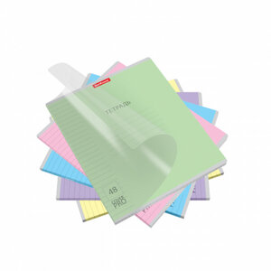 Тетрадь  48л Линия Классика CoverPrо MIX-PACK цв асс с пласт облож 56385