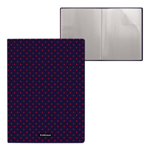 Папка 20 файлов А4 пласт Dots in Blue 52757