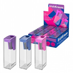 Точилка пластик City Vivid с контейнером асс по 16 шт 60022