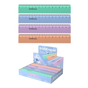 Линейка пластик 15см с волнистым краем Pastel Bloom асс 61763