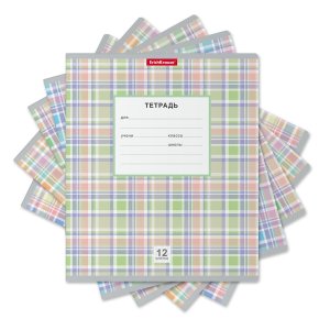 Тетрадь  12л Клетка Optima Новая шотландка асс 012010154-58215