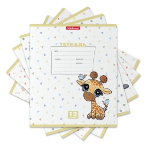 Тетрадь  12л Линия Веселые зверята 012010154-54190