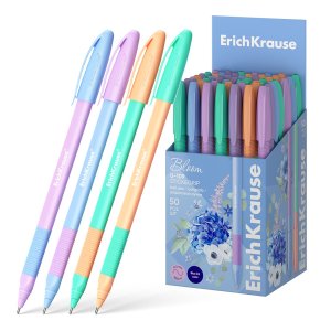 Ручка шар 1,0мм Синяя U-109 Stick&Grip Pastel Bloom Ultra Glide Technology 61025