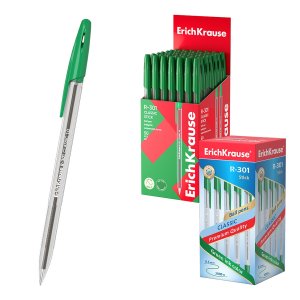 Ручка шар 1,0мм Зеленая R-301 Stick Classic 43187