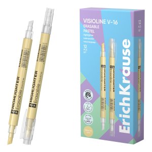 Текстовыделитель двухсторонний стираемый Visioline V-16 Erasable Pastel зеленый 60791
