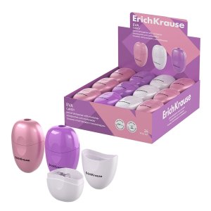 Точилка пластик Eva, Candy с контейнером асс 60035