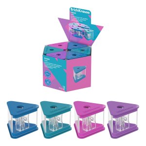 Точилка пластик Prism Vivid с контейнером асс 60029