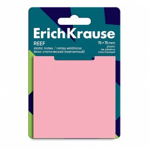 Блок статический магнитный 75х75мм REEF 50л Розовый 63602