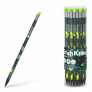 Карандаш ч/г НВ с ластиком Garden Pet трехгран пластик 62772