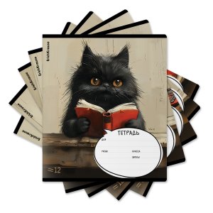 Тетрадь  12л Линия Funny Friends MIX-PACK 63235