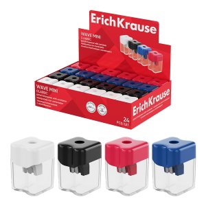 Точилка пластик Wave Mini Classic с контейнером асс 60042