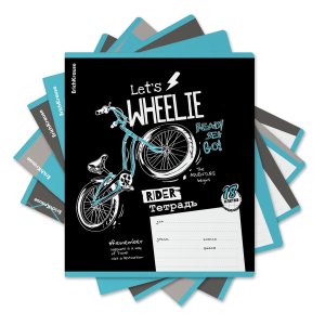 Тетрадь  18л Клетка Bicycle Rider MIX-P 58390
