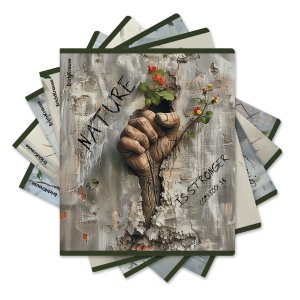 Тетрадь  48л Клетка Nature Powerь твин-лак MIX-PACK 63302