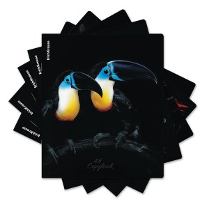 Тетрадь  48л Клетка Attention матовая ламинация+выборочный УФ-лак 63319