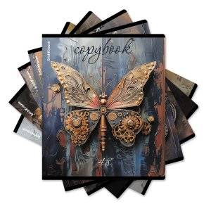 Тетрадь  48л Клетка Iron Wings металлизир ламинация+твин лак 63324