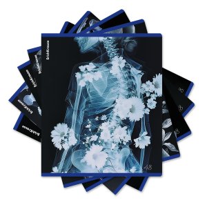 Тетрадь  48л Клетка Flower Ray металлизир голограф 63314