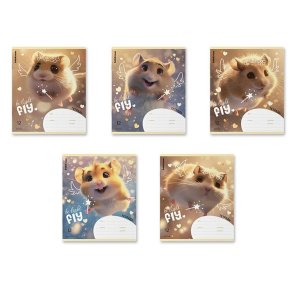 Тетрадь  12л Клетка Fluffy MIX-PACK 63248