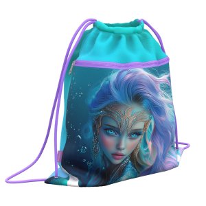 Мешок для обуви Aquamarine с карманом на молнии 500x410мм 64946