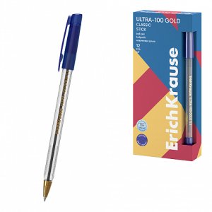 Ручка шар 0.5 ULTRA-100 Gold Stick Classic Super Glide Technology 65414
