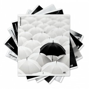 Тетрадь  48л клетка Black Focus атовая ламинация 64874