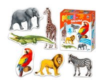 Паззл Африканские животные Макси 02540