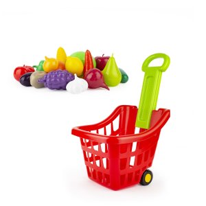 Корзина для супермаркета с фруктами и овощами в пакете У1084
