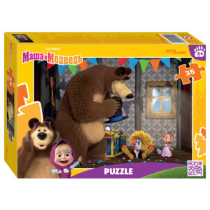 Паззл   35 Степ Маша и Медведь 91452