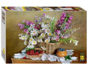 Паззл 1500 Степ Натюрморт с ромашками 83084