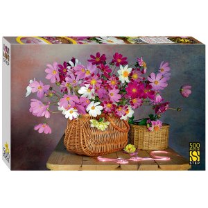 Паззл  500 Степ Букет космей 91016